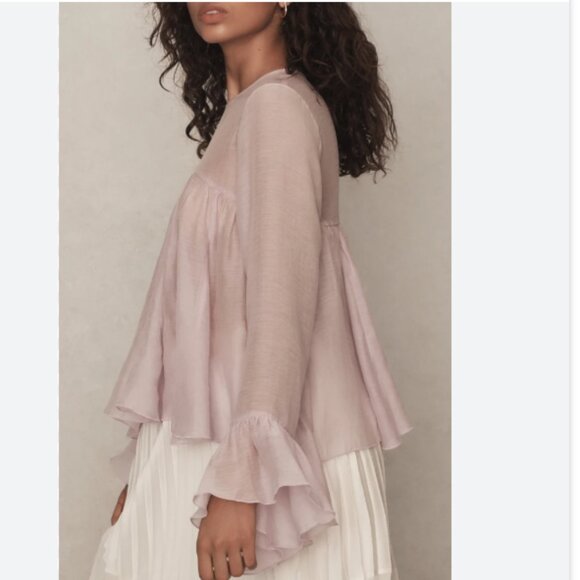 Brand New by Anthropologie Godet Babydoll Blouse - Picture 3 of 7